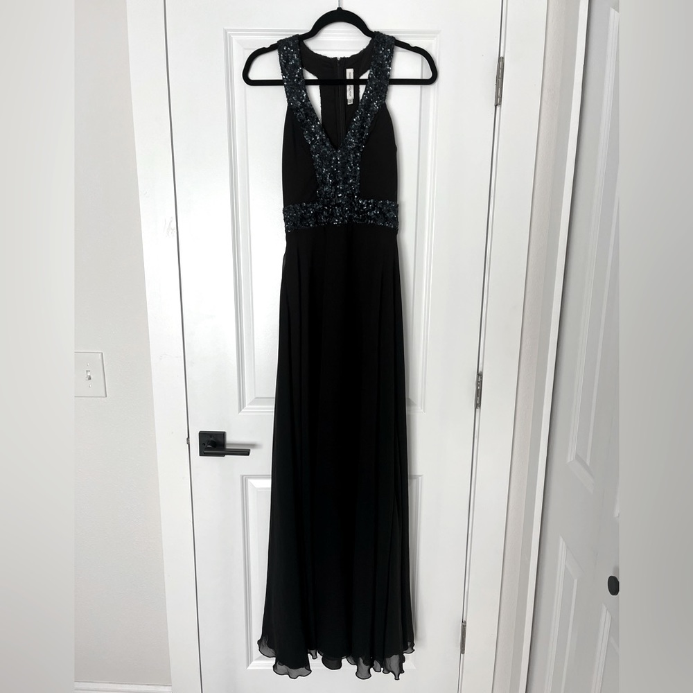 Black w/sequins evening gown (never worn)